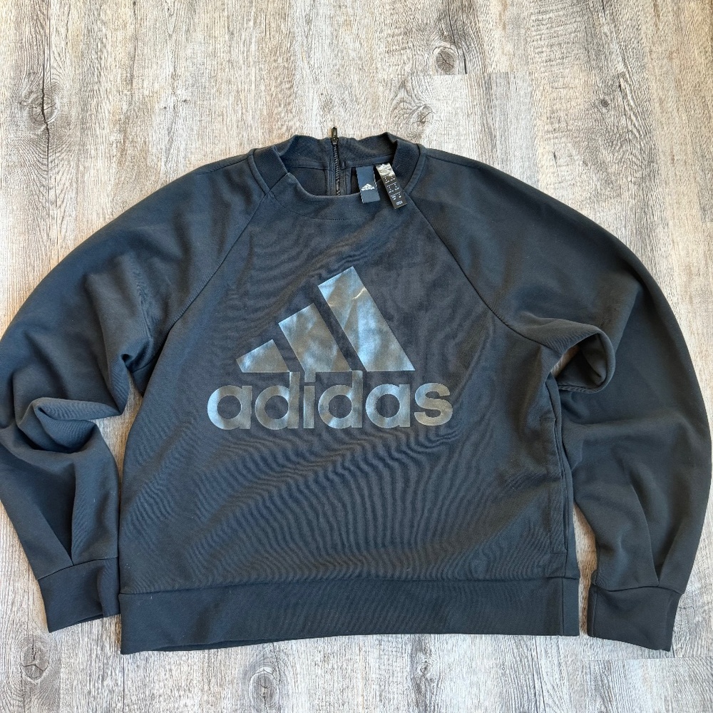 Adidas Black Crewneck Sweatshirt - Size S